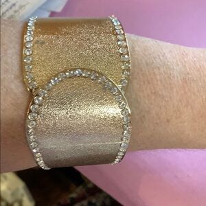 Gold and Silver Rhinestone Bracelet